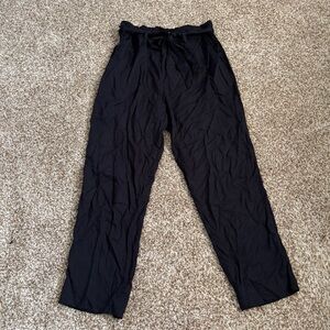 H&M || Paperbag Waist Soft Black Pull on Pants Size 8